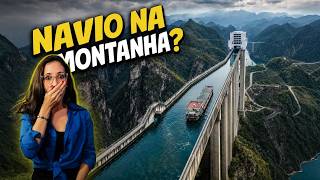 Como funciona o elevador de navios de 199 metros construído na China
